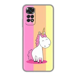 Чехол Unicorn на Xiaomi Redmi Note 11 / 11s (Радужный Единорог)