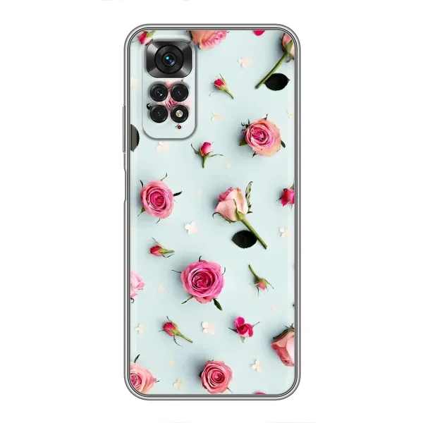 Чехол с рисунком «Разные цветы» для Xiaomi Redmi Note 11 / 11s Чехол с рисунком «Разные цветы» для Xiaomi Redmi Note 11 / 11s
