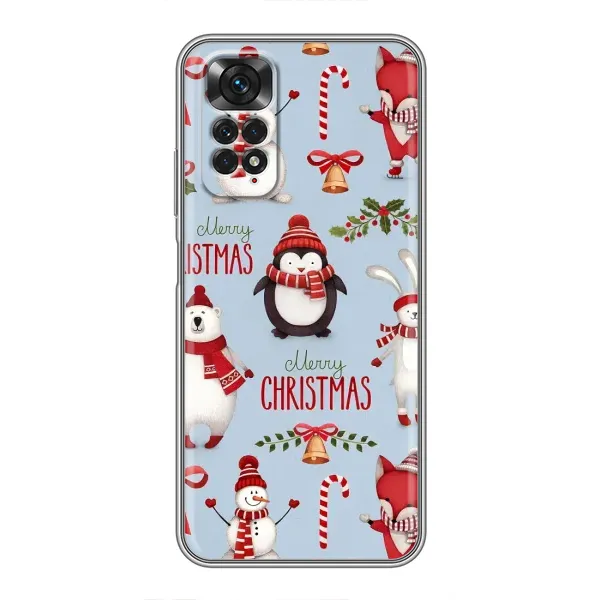 Чехол с рисунком «Рождественский» для Xiaomi Redmi Note 11 / 11s