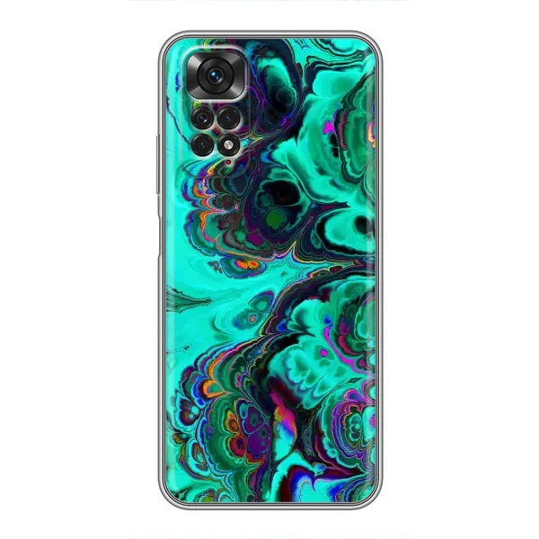 Чехол с рисунком «Салатный мрамор» для Xiaomi Redmi Note 11 / 11s Чехол с рисунком «Салатный мрамор» для Xiaomi Redmi Note 11 / 11s