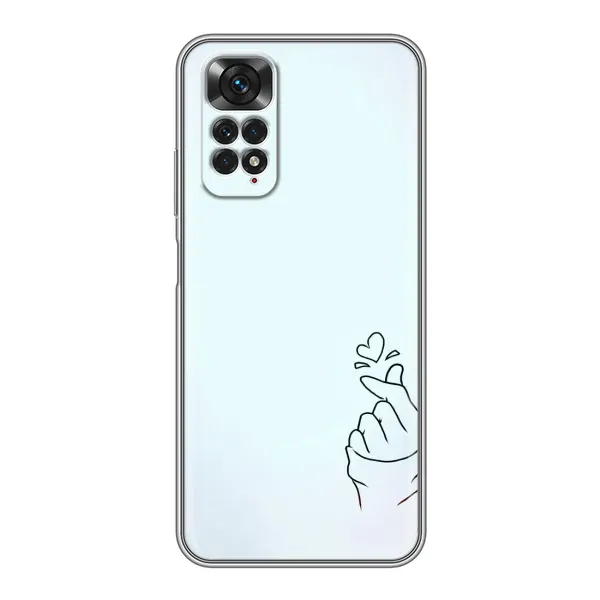 Чехол с рисунком «Сердце на голубом» для Xiaomi Redmi Note 11 / 11s Чехол с рисунком «Сердце на голубом» для Xiaomi Redmi Note 11 / 11s