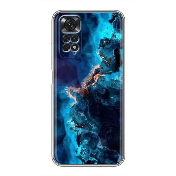 Чехол с рисунком «Синий мрамор» для Xiaomi Redmi Note 11 / 11s Чехол с рисунком «Синий мрамор» для Xiaomi Redmi Note 11 / 11s