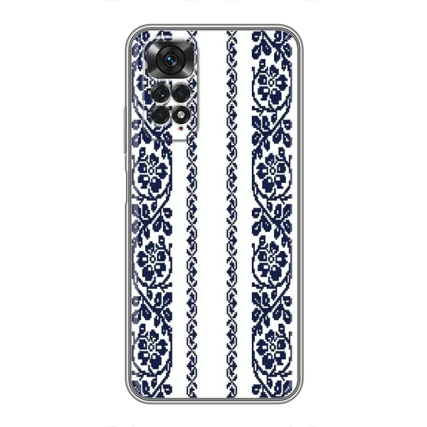Чехол с рисунком «Синяя вышиванка» для Xiaomi Redmi Note 11 / 11s Чехол с рисунком «Синяя вышиванка» для Xiaomi Redmi Note 11 / 11s