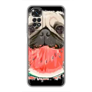 Чохол (ТПУ) Милі песики для Xiaomi Redmi Note 11 / 11s (Смішний Мопс)