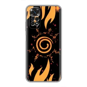 Купить Чехлы на телефон с принтом Anime для Xiaomi Redmi Note 11 / 11s (Солнце Наруто)