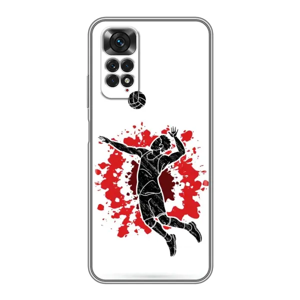 Чехол с рисунком «Волейболист» для Xiaomi Redmi Note 11 / 11s Чехол с рисунком «Волейболист» для Xiaomi Redmi Note 11 / 11s