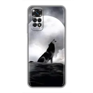 Чохол з Вовком на Xiaomi Redmi Note 11 / 11s (Вовк і місяць)
