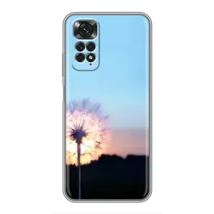 Силіконовий Чохол з кульбабками на Xiaomi Redmi Note 11 / 11s (Захід з кульбабкою)