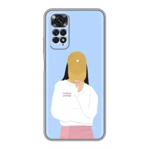 Силиконовый Чехол на Xiaomi Redmi Note 11 / 11s с картинкой Стильных Девушек (Желтая кепка)