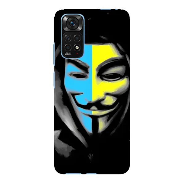 Чехол с рисунком «Анонимус патриот» для Xiaomi Redmi Note 11E Pro Чехол с рисунком «Анонимус патриот» для Xiaomi Redmi Note 11E Pro