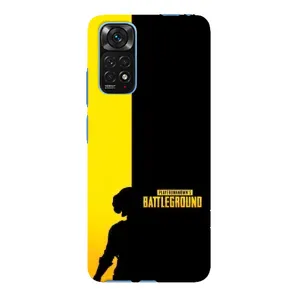 Чехол (TPU) с картинкой "Лого Пабг" на Редми Нот 11Е Про (Battlegrounds)
