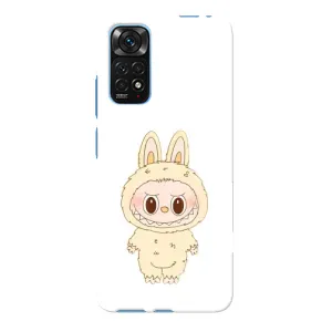 Чохол з принтом Лабубу для Xiaomi Redmi Note 11E Pro (Бежевий Лабубу)
