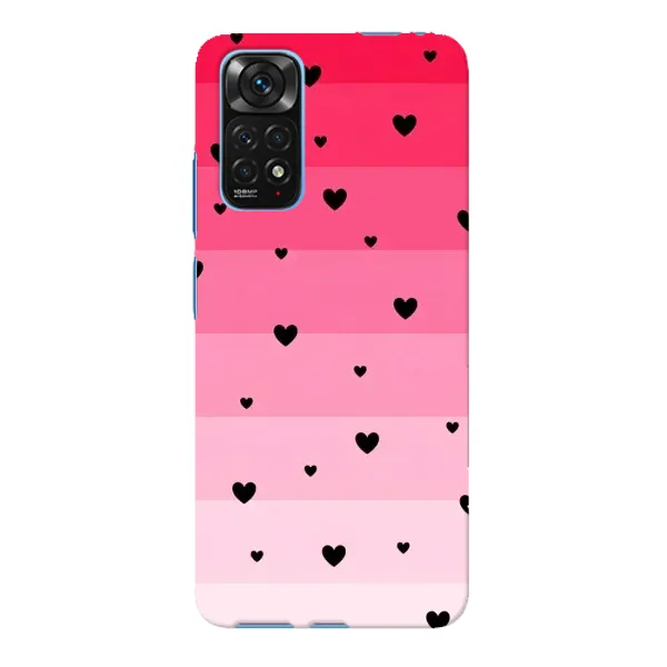 Чехол с рисунком «Чорные сердечки» для Xiaomi Redmi Note 11E Pro Чехол с рисунком «Чорные сердечки» для Xiaomi Redmi Note 11E Pro