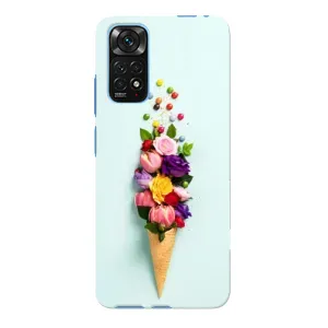 Чехлы с тематикой "ЦВЕТЫ" на Xiaomi Redmi Note 11E Pro (Цветок-мороженное)