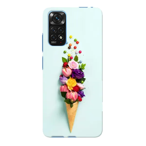 Чехол с рисунком «Цветок-мороженное» для Xiaomi Redmi Note 11E Pro Чехол с рисунком «Цветок-мороженное» для Xiaomi Redmi Note 11E Pro