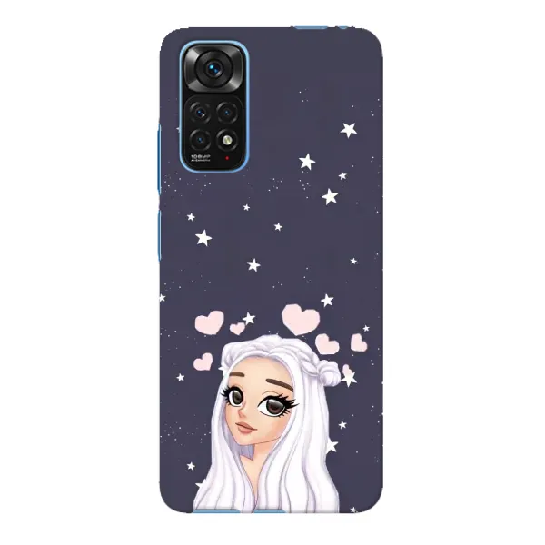 Чехол с рисунком «Девушка и сердечки» для Xiaomi Redmi Note 11E Pro Чехол с рисунком «Девушка и сердечки» для Xiaomi Redmi Note 11E Pro