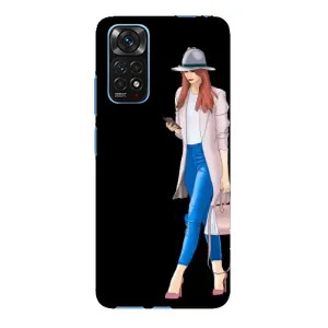 Чехол с картинкой Модные Девчонки Xiaomi Redmi Note 11E Pro (Девушка со смартфоном)