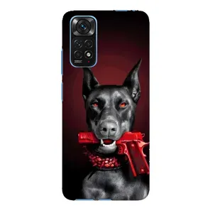Чехол ДОБЕРМАН для Xiaomi Redmi Note 11E Pro (Доберман злой)
