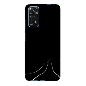 Чехол с картинками на черном фоне для Xiaomi Redmi Note 11E Pro (Дорога)