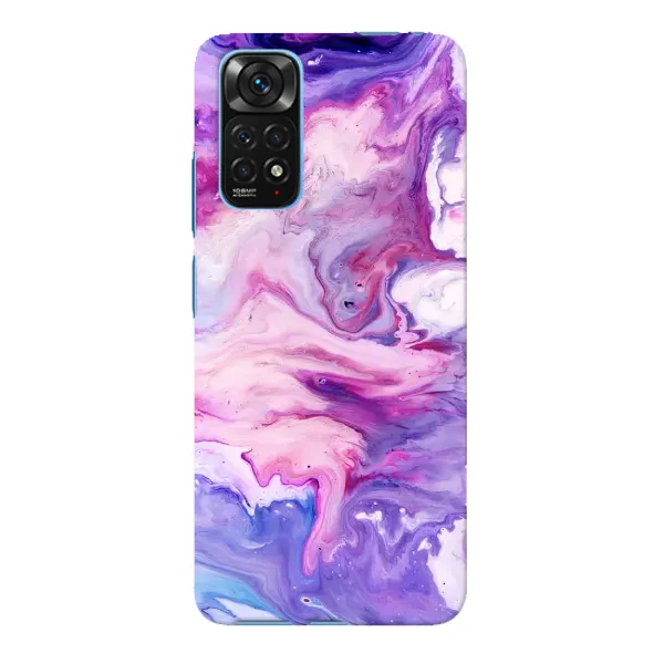 Чехол с рисунком «Фиолетовый мрамор» для Xiaomi Redmi Note 11E Pro