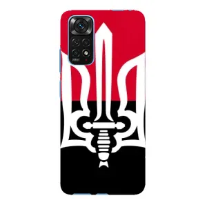 Чехлы УПА (Красно-Чёрный) на Xiaomi Redmi Note 11E Pro (Герб Украины)