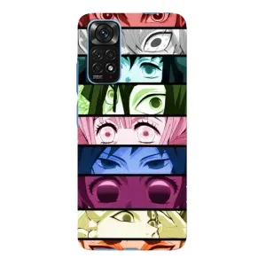 Силиконовые чехлы с глазами Anime для Редми Нот 11Е Про (Глаза Хашира)