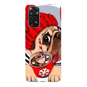 Бампер для Xiaomi Redmi Note 11E Pro с картинкой "Песики" (Грустная собака)