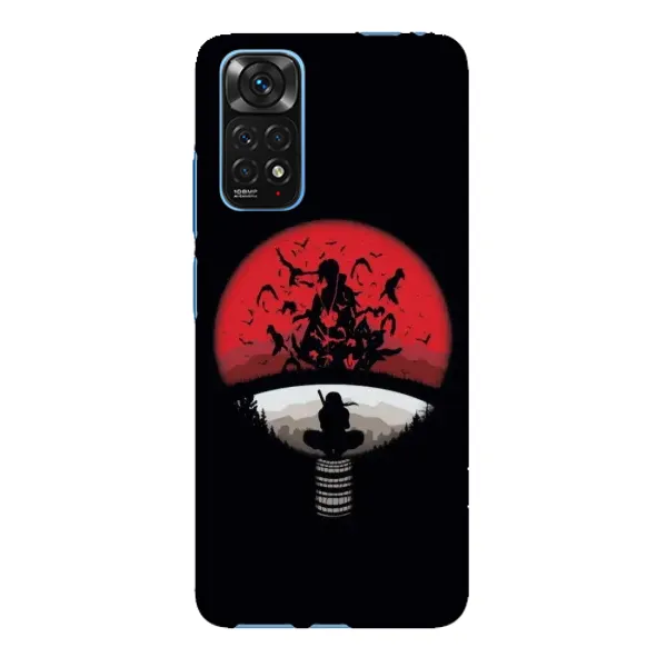 Чехол с рисунком «Итачи на черном» для Xiaomi Redmi Note 11E Pro