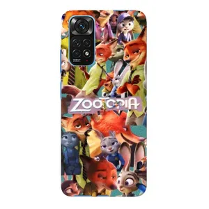 Силіконовий чохол з принтом Зоотрополіс для Xiaomi Redmi Note 11E Pro (Колаж героїв)