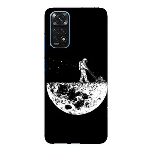 Силиконовый Чехол с принтом "Космонавты" на Xiaomi Redmi Note 11E Pro (Космонавт)
