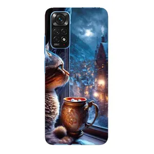 Чохли на Новий Рік Xiaomi Redmi Note 11E Pro (Кіт новорічний)