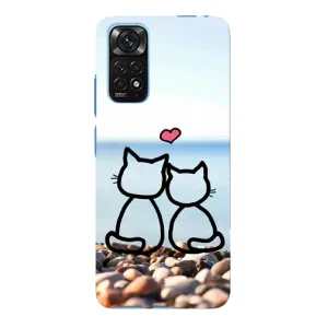 Силиконовые Чехлы Любимому человеку для Xiaomi Redmi Note 11E Pro (Котейки)