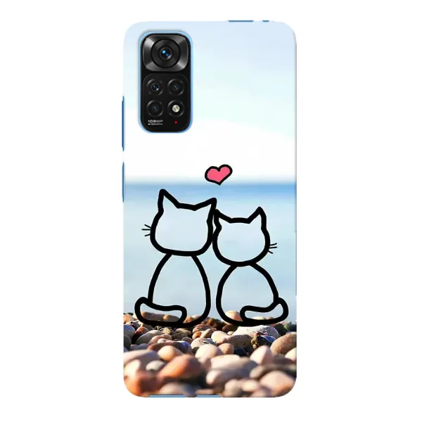 Чехол с рисунком «Котейки» для Xiaomi Redmi Note 11E Pro