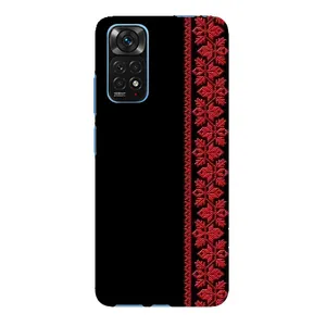 Силіконовый Чохол на Xiaomi Redmi Note 11E Pro (Червона вишиванка)