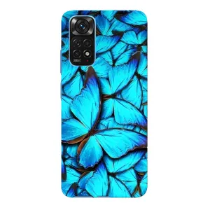 Силиконовый бампер с картинкой животных для Xiaomi Redmi Note 11E Pro (Крылья бабочек)