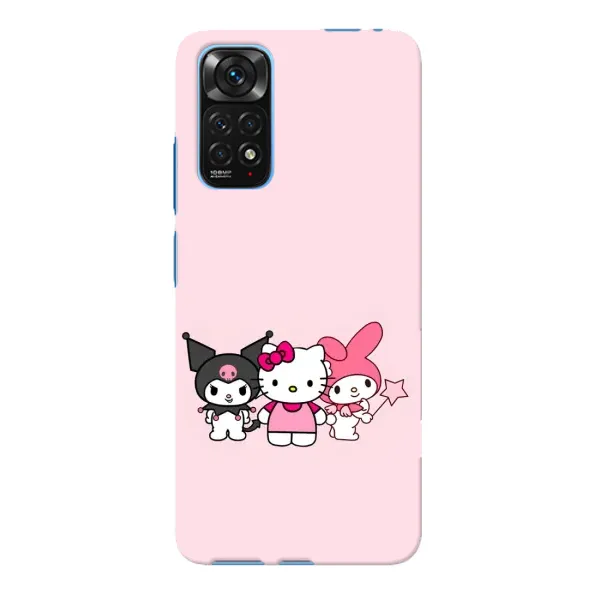Чехол с рисунком «Куроми Мелоди Китти» для Xiaomi Redmi Note 11E Pro Чехол с рисунком «Куроми Мелоди Китти» для Xiaomi Redmi Note 11E Pro