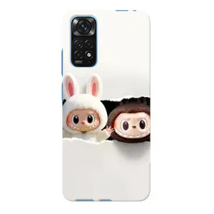 Чохол з принтом Лабубу для Xiaomi Redmi Note 11E Pro (Фігурки Labubu)