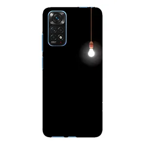 Чехол с картинками на черном фоне для Xiaomi Redmi Note 11E Pro (Лампочка)