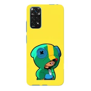 Чехол Бравл Старс для Xiaomi Redmi Note 11E Pro (Леон (LEON))