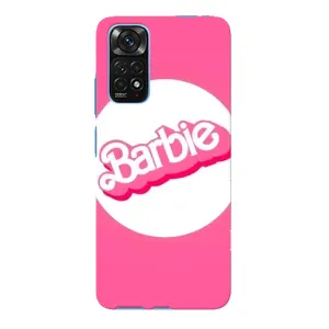Силіконовый Чохол Барбі фільм на Xiaomi Redmi Note 11E Pro (Лого Барбі)