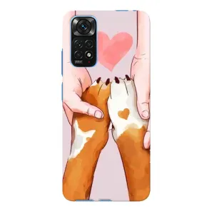 Чехол (ТПУ) Милые собачки для Xiaomi Redmi Note 11E Pro (Любовь к собакам)