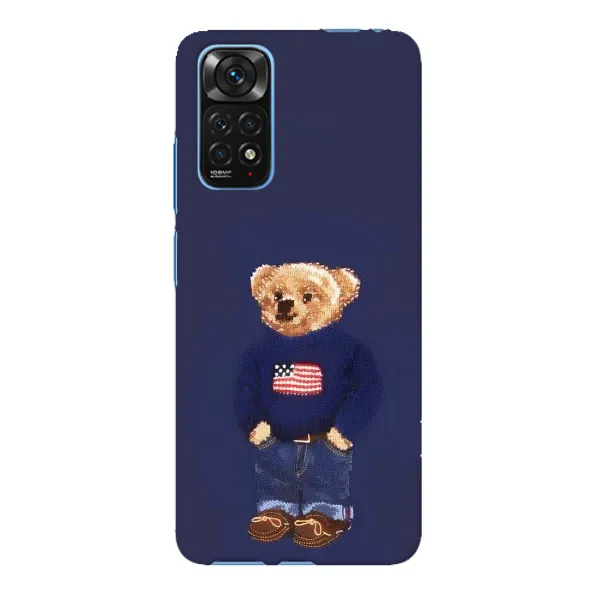 Чехол с рисунком «Мишка USA» для Xiaomi Redmi Note 11E Pro Чехол с рисунком «Мишка USA» для Xiaomi Redmi Note 11E Pro