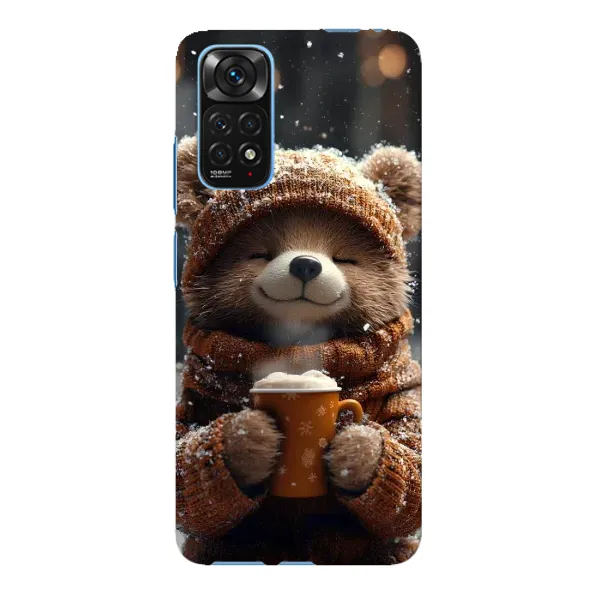 Чехол с рисунком «Медвежонок с кофе» для Xiaomi Redmi Note 11E Pro Чехол с рисунком «Медвежонок с кофе» для Xiaomi Redmi Note 11E Pro