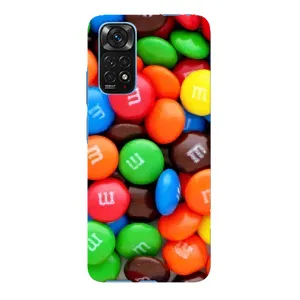 Чехол с изображением  вкусной еды для Xiaomi Redmi Note 11E Pro (Разноцветные M&M'S)