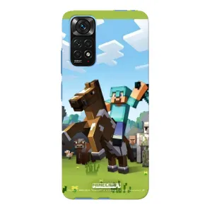 Чохли для Xiaomi Redmi Note 11E Pro (Персонажі МайнКрафт) (На коні)