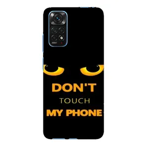 Чехол с Прикольным принтом на Xiaomi Redmi Note 11E Pro (Не трогай мой телефон)