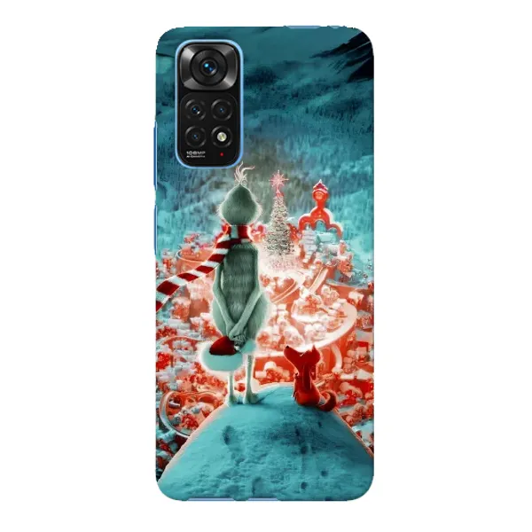 Чехол с рисунком «Новогодний Гринч» для Xiaomi Redmi Note 11E Pro