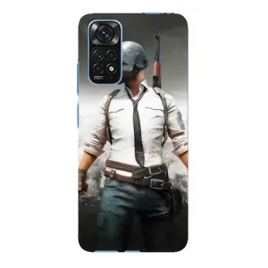 Силиконовый чехол с картинкой "Герой Pubg" на Xiaomi Redmi Note 11E Pro (Пабг)