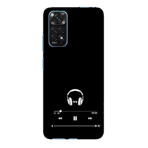 Чехол с картинками на черном фоне для Xiaomi Redmi Note 11E Pro (Плеер)