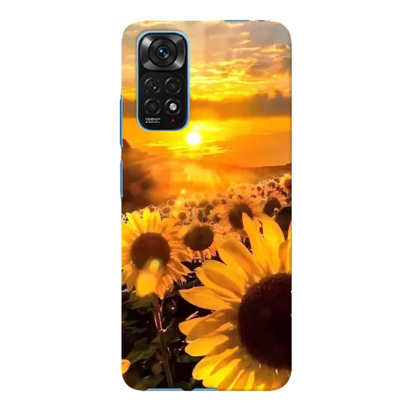 Чехол с рисунком «поле подсолнухов» для Xiaomi Redmi Note 11E Pro